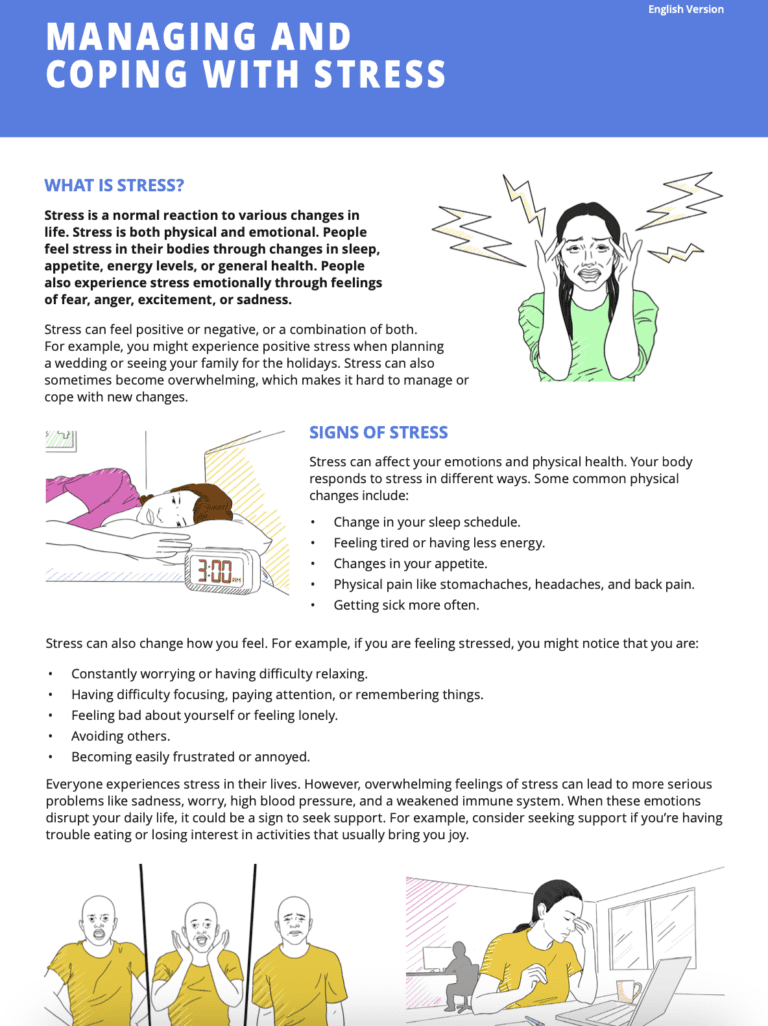 Managing and Coping with Stress